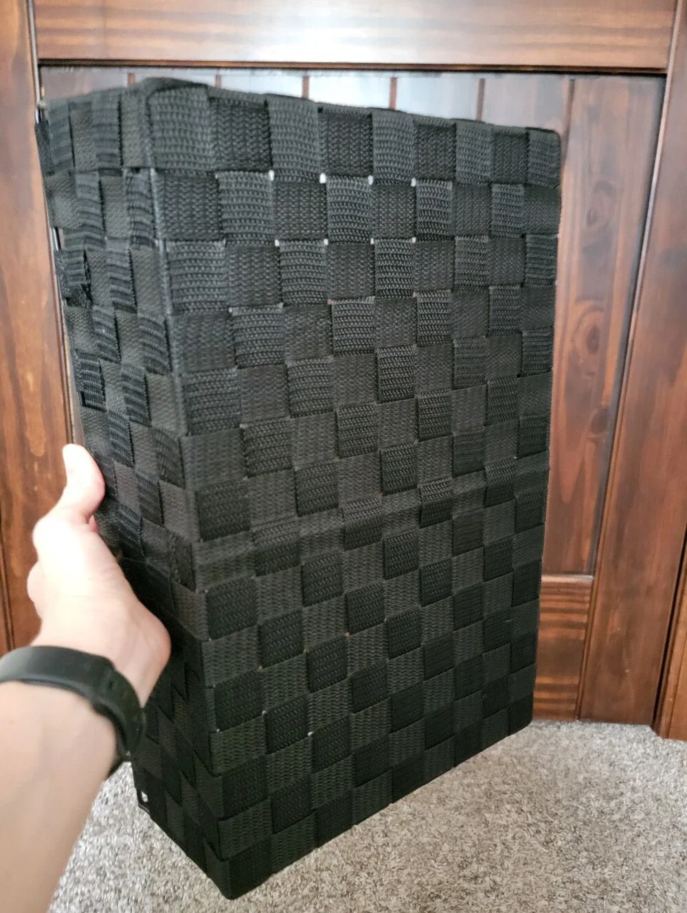 Black Woven Storage Basket - Home Accents